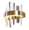 Kinkiet LAMPA ścienna PRINCE W0287 Maxlight metalowa OPRAWA glamour LED 12W 3200L crystal złota