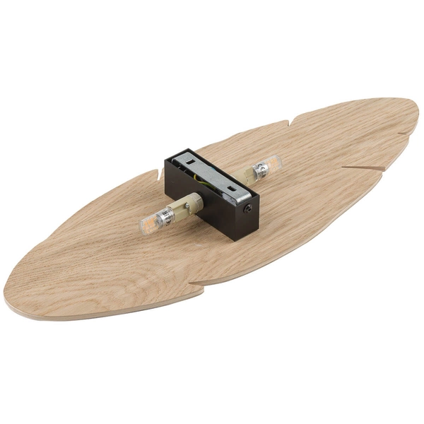 Kinkiet ścienny do kuchni Hoja 4678 boho naturalny drewniany