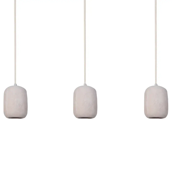 Potrójny ceramiczny żyrandol Olo 3 41419 do przedpokoju beżowy