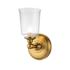 Lampa na ściane Huguenot Lake FE-HUGOLAKE1BATH-BB Feiss szkło mosiądz
