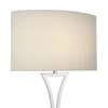 Nocna lampka na stolik Oporto OPO4150 tkaninowa chrom kremowa