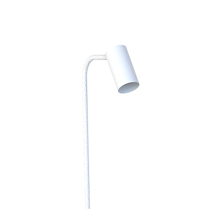 Lampa podłogowa do salonu Mono 7704 biały reflektorek metalowy