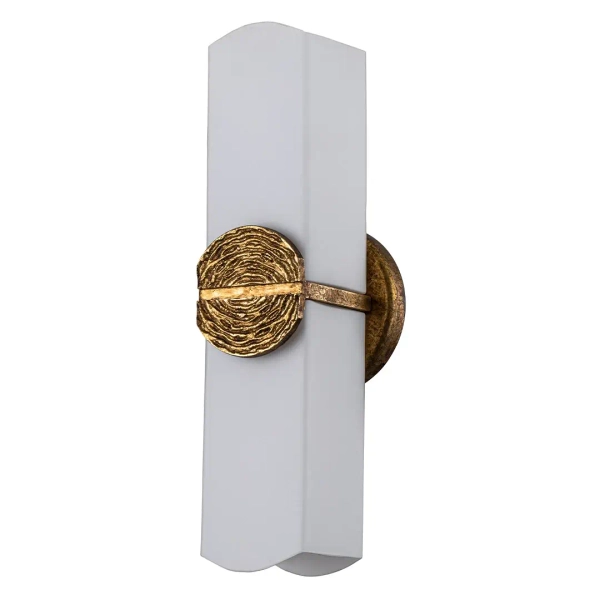 Kinkiet ścienny do łazienki Elan QN-ELAN-2WB-DG-OPAL tuba IP44 złoty