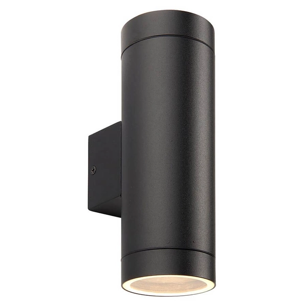 Łazienkowa lampa ścienna góra-dół Palin XL 98438 tuba metalowa IP44 czarna