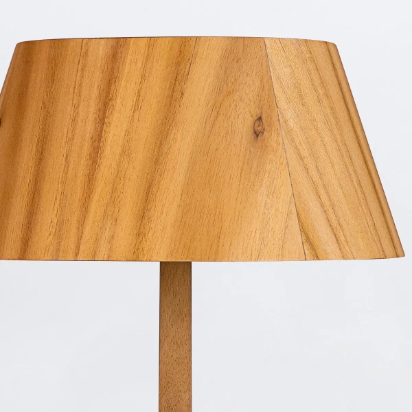 Sypialniana lampka stołowa Nostalgia QN-NOSTALGIA-TL-M-TEAK brązowy