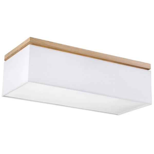 Plafon skandynawski VERTIGA 34512474 abażurowa prostokątna szara