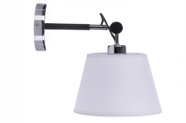 Loftowa lampa ścienna Zyta AZ1533 Azzardo kinkiet z regulacją biała chrom