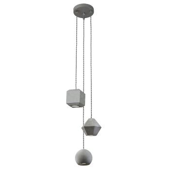 Geometryczna lampa wisząca Geometric 9695 betonowa kaskada do holu