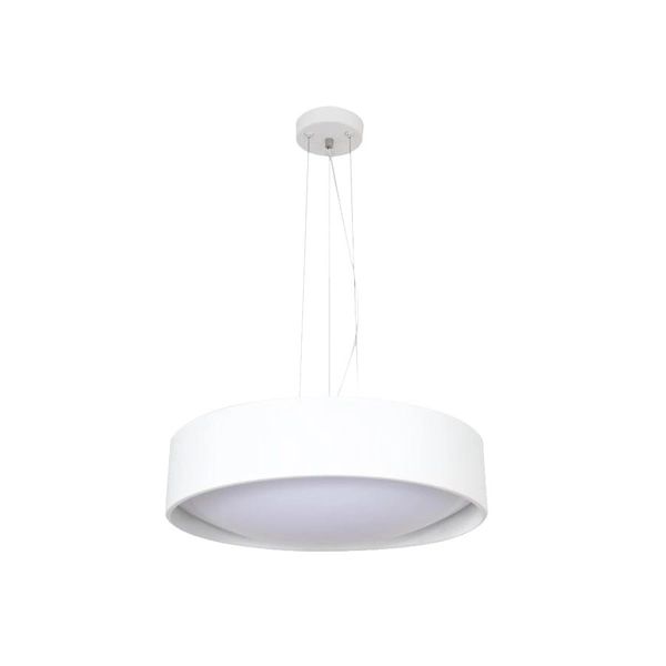 Lampa wisząca HUDSON LP-043/1P WH Light Prestige LED 36W 4000K metalowa oprawa zwis okrągły biały