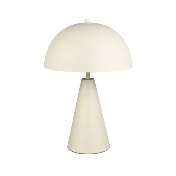 Metalowa lampa ALFIE 565000176 biała grzybek z włącznikiem 43cm