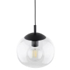 Sypialniana lampa wisząca VIBE 4818 kulista czarny przezroczysty