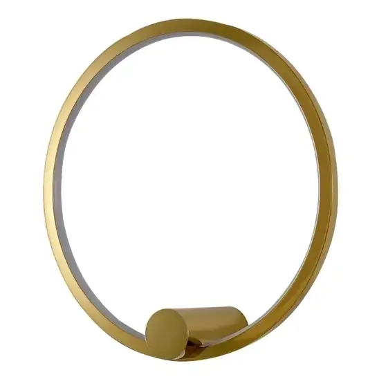 Kinkiet ścienny Ringa WL0116-S-GD Yaskr LED 20W 3000-4000K ring IP44 złoty