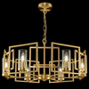 Lampa wisząca metalowa oprawa zwis na łańcuchu złoty BOWI OUTLET