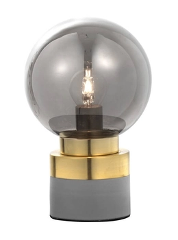 Nowoczesna lampa nocna Plata do sypialni złota szara