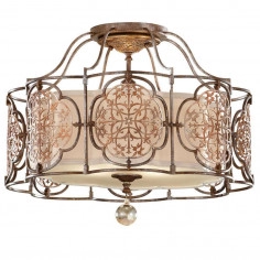 Sufitowa LAMPA hygge Marcella MARCELLA FE-MARCELLA-SF Elstead FEISS metalowa OPRAWA plafon dekoracyjny brąz