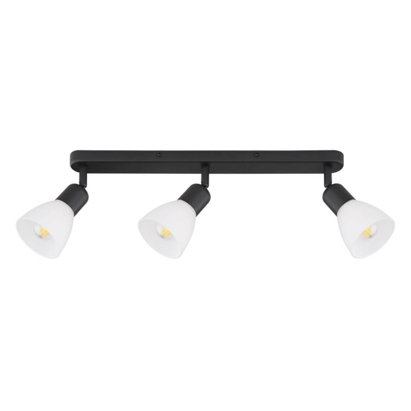 Potrójna lampa sufitowa Malta LP-877/3W BK regulacja kąta światła nad stół biały czarny