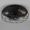 Loftowy wentylator TRONDHEIM R61095032 RL Light plafon druciany czarny