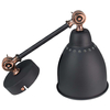 Kinkiet LAMPA ścienna SONNY MB-HN5010-1-B Italux metalowa OPRAWA regulowana na wysięgniku reflektorek loft grafitowy