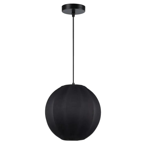 Loftowa wisząca lampa Dana ML1806 kula z tkaniny czarny