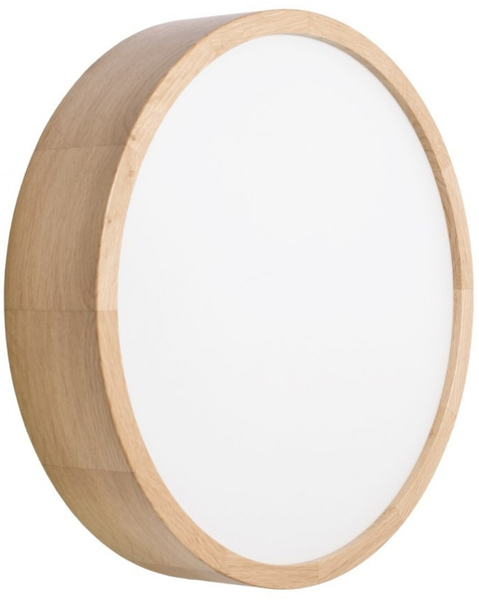 Drewniany plafon ogrodowy 137623600028 IP54 okrągły dębowy