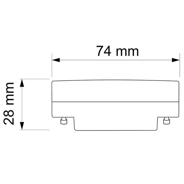 Okrągła żarówka 327062 Polux GX53 6W 3000K 660lm biała