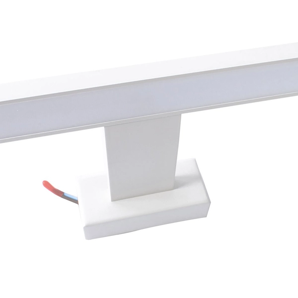 Kinkiet LAMPA ścienna SHINE ML3875 Milagro metalowa OPRAWA listwa nad lustro LED 7W 4000K do łazienki IP44 biała