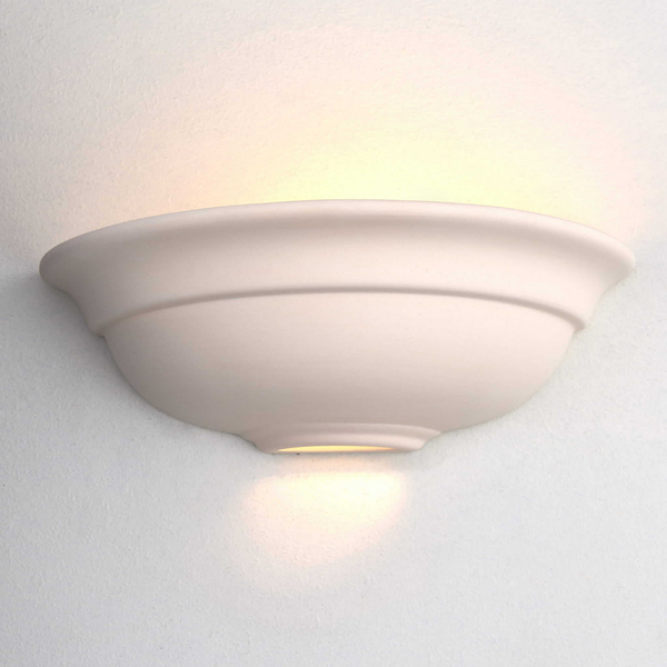 Ceramiczny kinkiet ścienny Hillside UG-WB-G Endon góra-dół biały