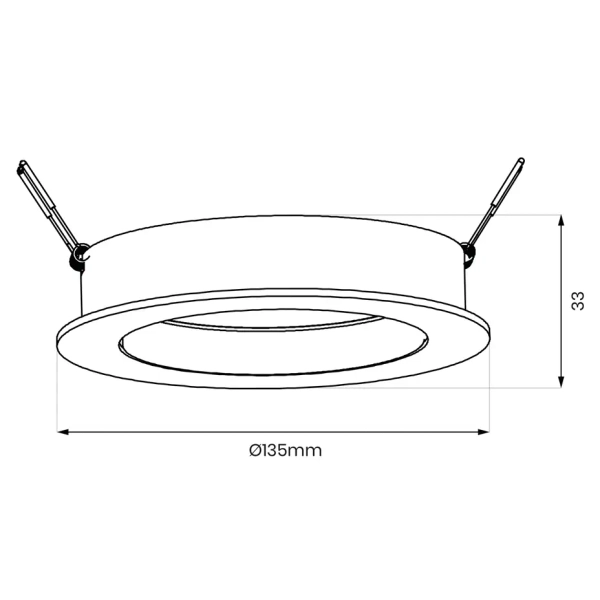 Lampa wpustowa sufitowa REDONDO ML1077 na przedpokój biała