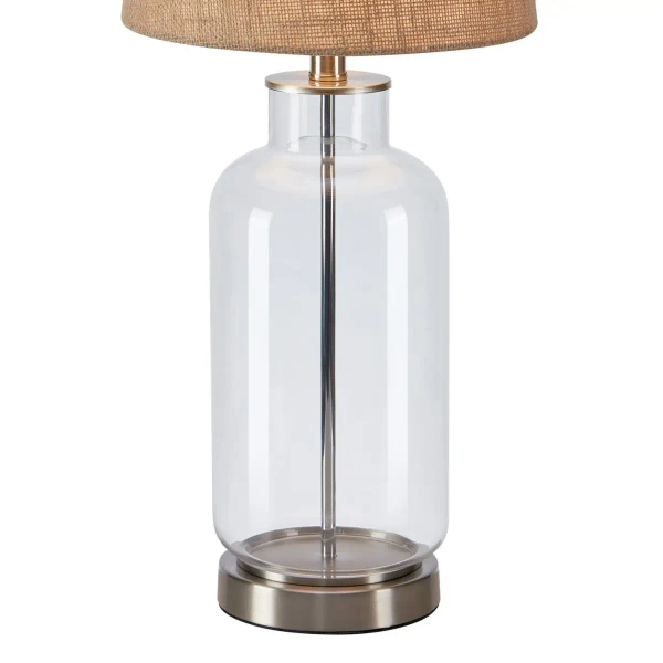 Lampka stołowa Costero 108694 Markslojd tuba abażur naturalna przezroczysta