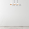 Skandynawska LAMPA wisząca STUDIO MLP8850 Milagro metalowa OPRAWA listwa ZWIS hygge biały drewno