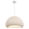 Minimalistyczna wisząca lampa 23162 kopułowa skandynawska biała