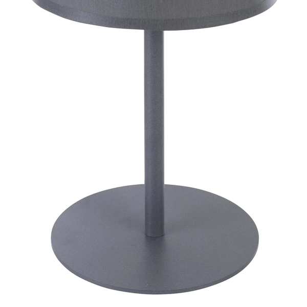 Lampka nocna z abażurem Maja 2934 TK Lighting okrągła z tkaniny czarna