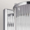 LAMPA ścienna Paulson FE-PAULSON1 Elstead FEISS metalowa OPRAWA kinkiet industrialny nad łóżko IP44 polerowany chrom przezroczysty