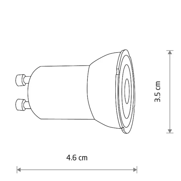 Halogenowa żarówka GU10 11600 LED 4W 4000K 470lm biała