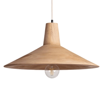 Lampa kapeluszowa wisząca Vattene ABR-LWV do jadalni drewniana