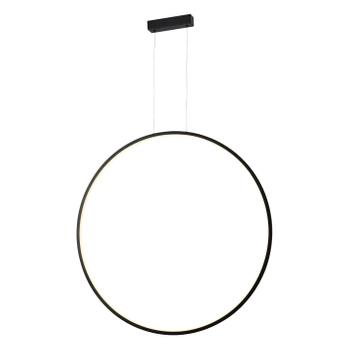 Łazienkowa lampa wisząca Loop PL0119-85-BK Yaskr LED 39W 3000K okrąg czarna