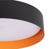 Plafon okrągły na korytarz Bora ABR-POB30W LED 30W czarny złoty