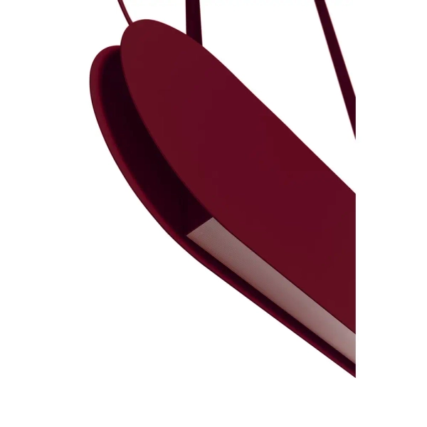 Modernistyczna lampa wisząca Malumi MLA644P2 LED 24W 3000K burgundowy