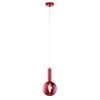Burgundowa lampa wisząca VITRUM oczko 1xE27 metalowa do jadalni 41636
