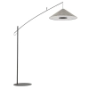 Designerska podłogowa lampa POISE 11767 do sypialni szara
