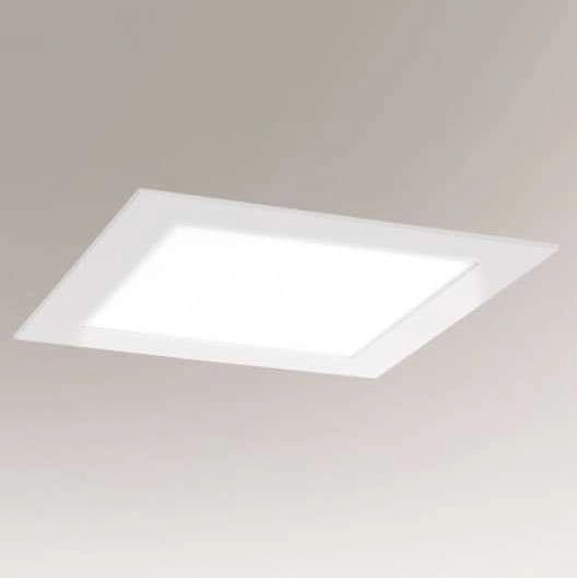 Wpuszczana LAMPA sufitowa TOTTORI IL 7377 Shilo podtynkowa OPRAWA kwadratowa LED 10W 3000K biała glenn