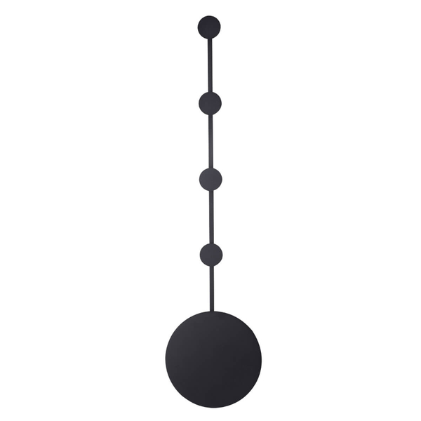 Lampa na ściane Clex ST-F012 LED 3W 3000K okrągła na przedpokój metalowa czarna