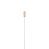 Kremowa lampa wisząca MODERNO DN1506 biała 4xG9 kule do jadalni