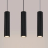 Lampa wisząca potrójna KARBON SL.1575 tubka podłużna czarna
