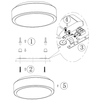 Plafon LAMPA sufitowa MOON 28 105958 Markslojd łazienkowa OPRAWA ścienna LED 9W 3000K okrągły kinkiet IP44 aluminium biały