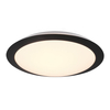 Okrągły plafon do salonu UMBERTO 680310132 LED 12W 3000K IP44 czarny