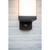 Ścienna LAMPA ogrodowa CUBA 5193811118 Lutec metalowa OPRAWA elewacyjna LED 13W 3000K kinkiet z czujnikiem IP54 szary