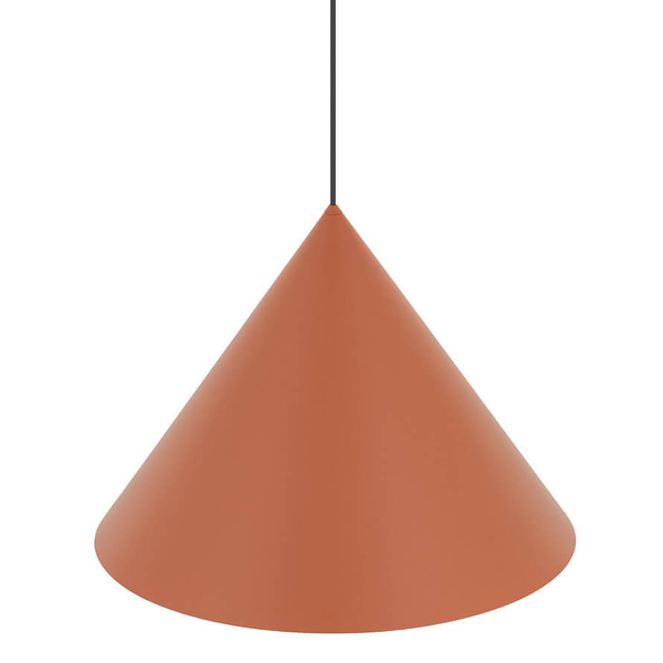 Zwieszana lampa stożkowa ZENITH 11483 terakota