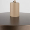 Nad stół wisząca lampa Sila 10758 metalowy abażur brązowy beżowy