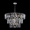 Żyrandol lampa wisząca Puntes MOD043PL-18CH pałacowa srebrna